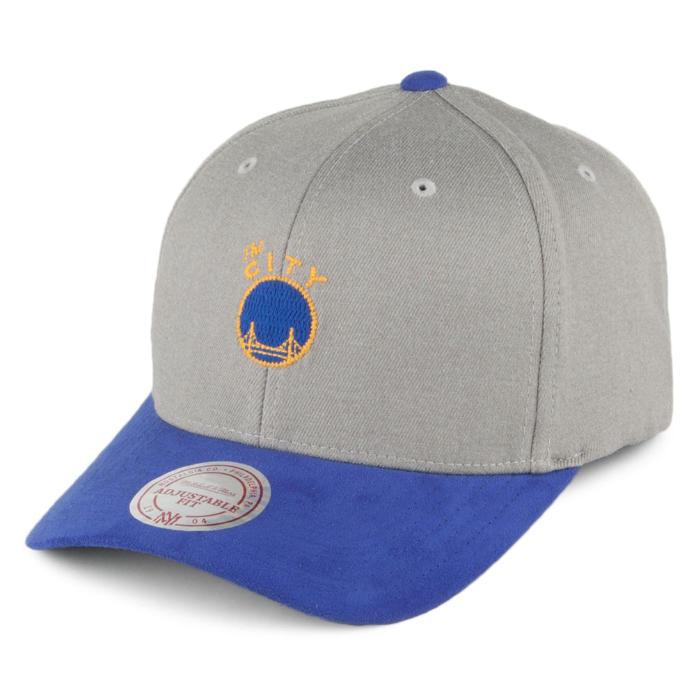 Gorra béisbol Hyper Golden State Warriors Mitchell & Ness-Gris-Azul