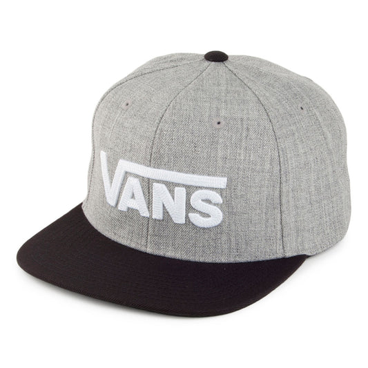 Gorra Snapback Drop V II de acrílico de Vans - Gris-Negro