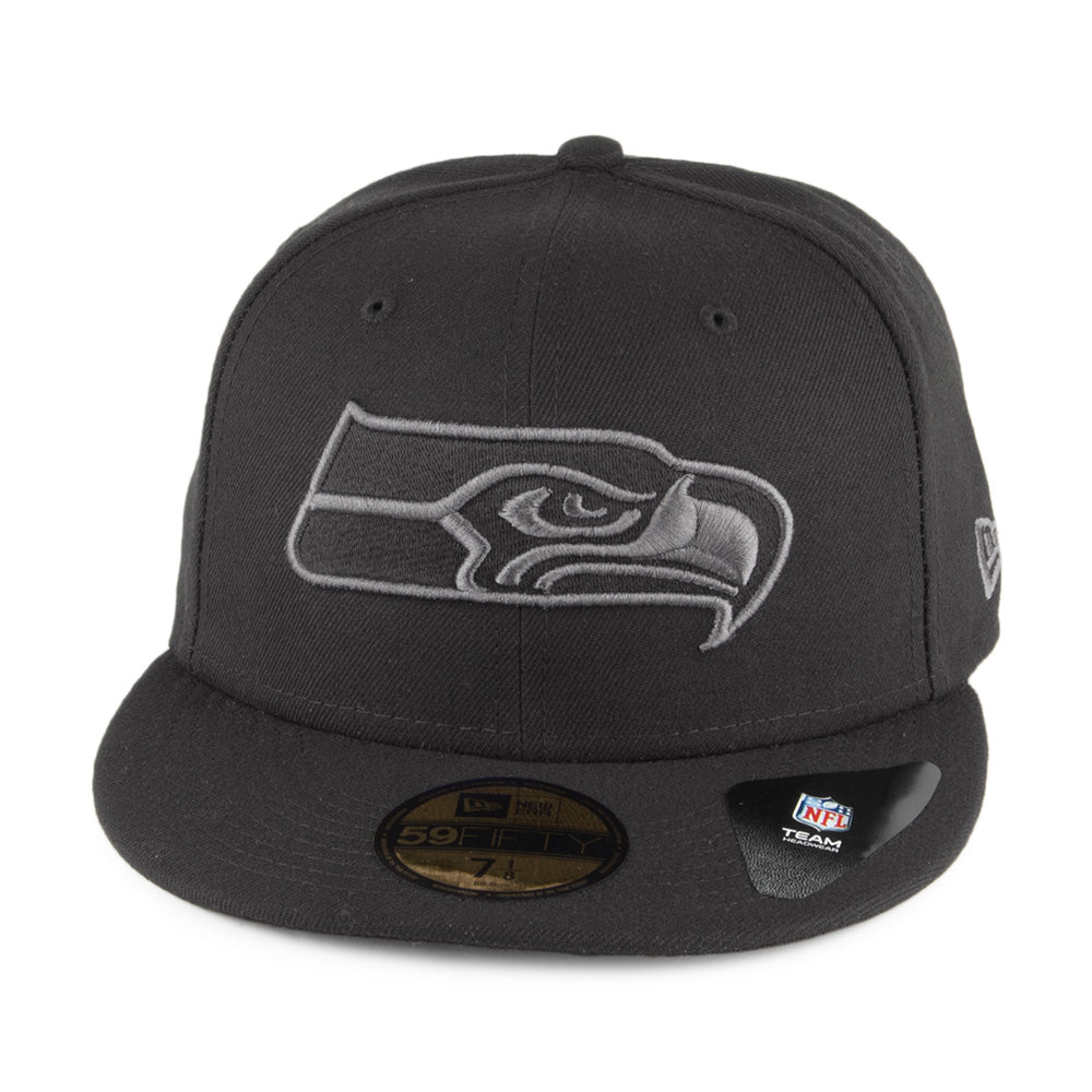 Gorra béisbol 59FIFTY Black Grap. Seattle Seahawks New Era-Negro-Gris