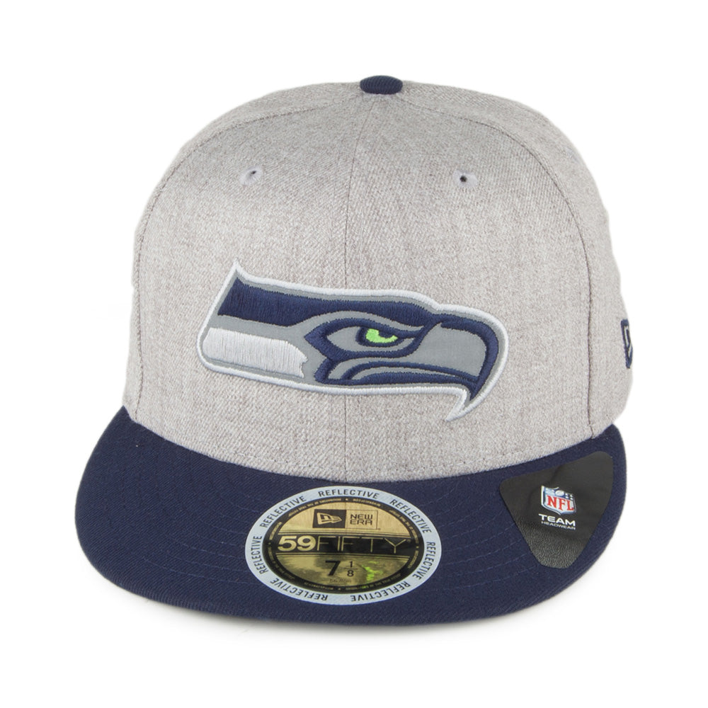 Gorra béisbol 59FIFTY Heather Seattle Seahawks New Era-Gris-Azul Marino