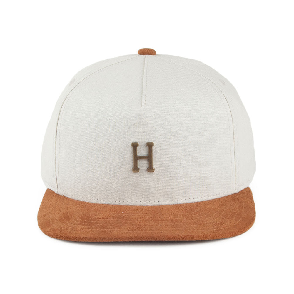 Gorra Metal H de HUF - Blanco Roto