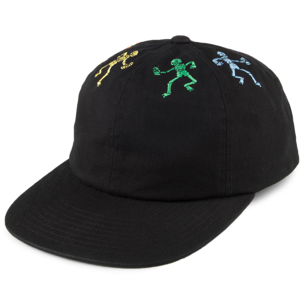 Gorra Snapback Owsley 6 paneles de HUF - Negro