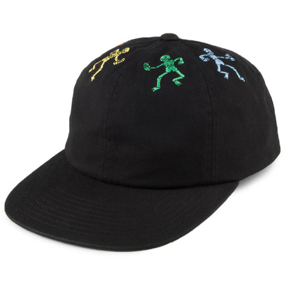 Gorra Snapback Owsley 6 paneles de HUF - Negro