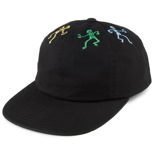 Gorra Snapback Owsley 6 paneles de HUF - Negro
