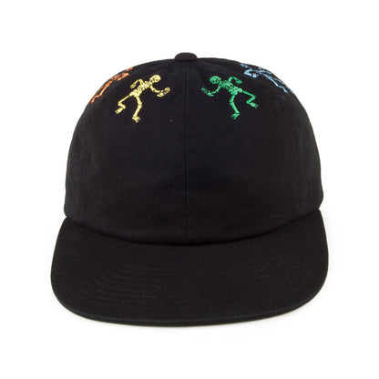 Gorra Snapback Owsley 6 paneles de HUF - Negro