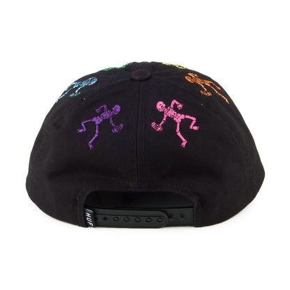 Gorra Snapback Owsley 6 paneles de HUF - Negro