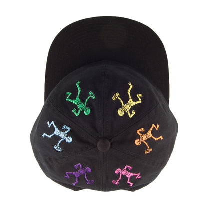 Gorra Snapback Owsley 6 paneles de HUF - Negro