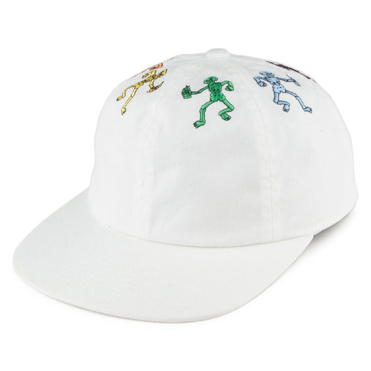 Gorra Snapback Owsley 6 paneles de HUF - Blanco