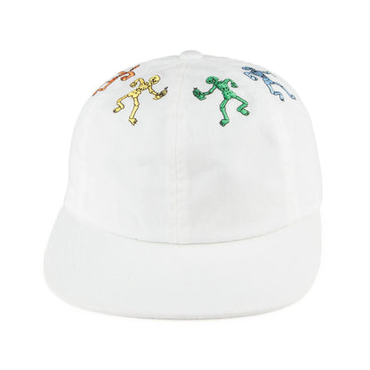 Gorra Snapback Owsley 6 paneles de HUF - Blanco