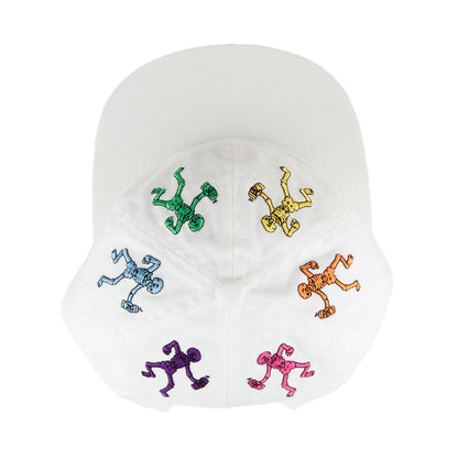 Gorra Snapback Owsley 6 paneles de HUF - Blanco