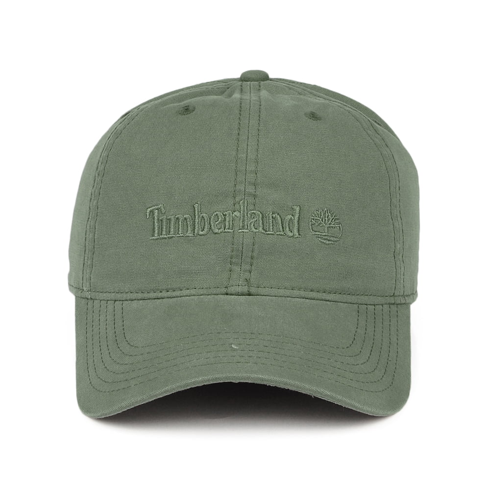 Gorra de béisbol Cooper Hill de lona de algodón de Timberland - Verde Oliva