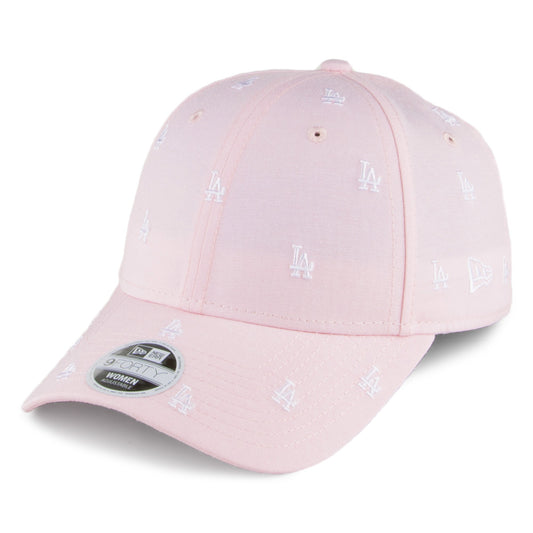 Gorra béisbol mujer 9FORTY MLB Monogram L.A. Dodgers de New Era-Rosa