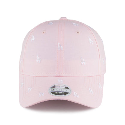 Gorra béisbol mujer 9FORTY MLB Monogram L.A. Dodgers de New Era-Rosa
