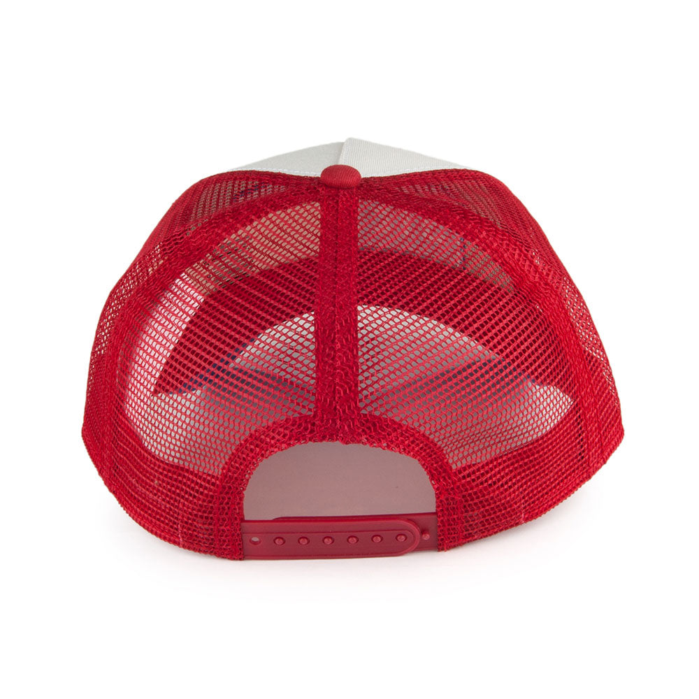 Gorra Trucker Gasoline de Stetson - Rojo-Azul