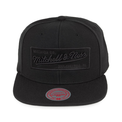 Gorra Snapback Box Logo de Mitchell & Ness - Negro