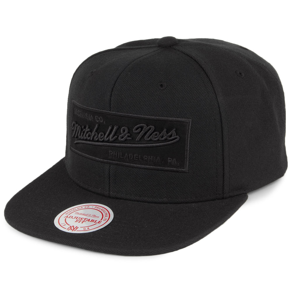 Gorra Snapback Box Logo de Mitchell & Ness - Negro