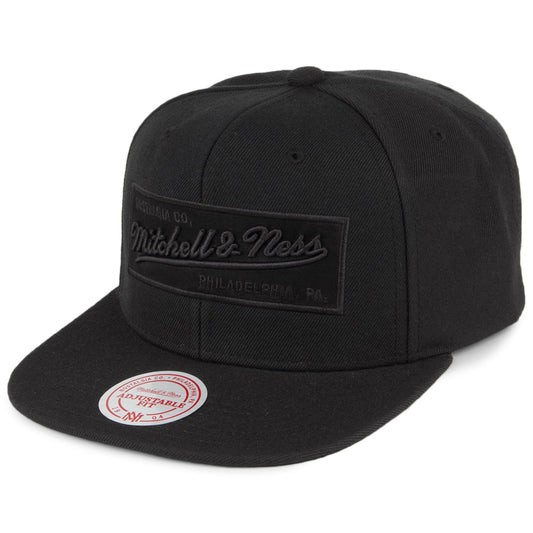 Gorra Snapback Box Logo de Mitchell & Ness - Negro