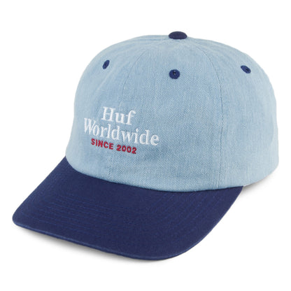 Gorra de béisbol vaquera Worldwide de 6 paneles de HUF