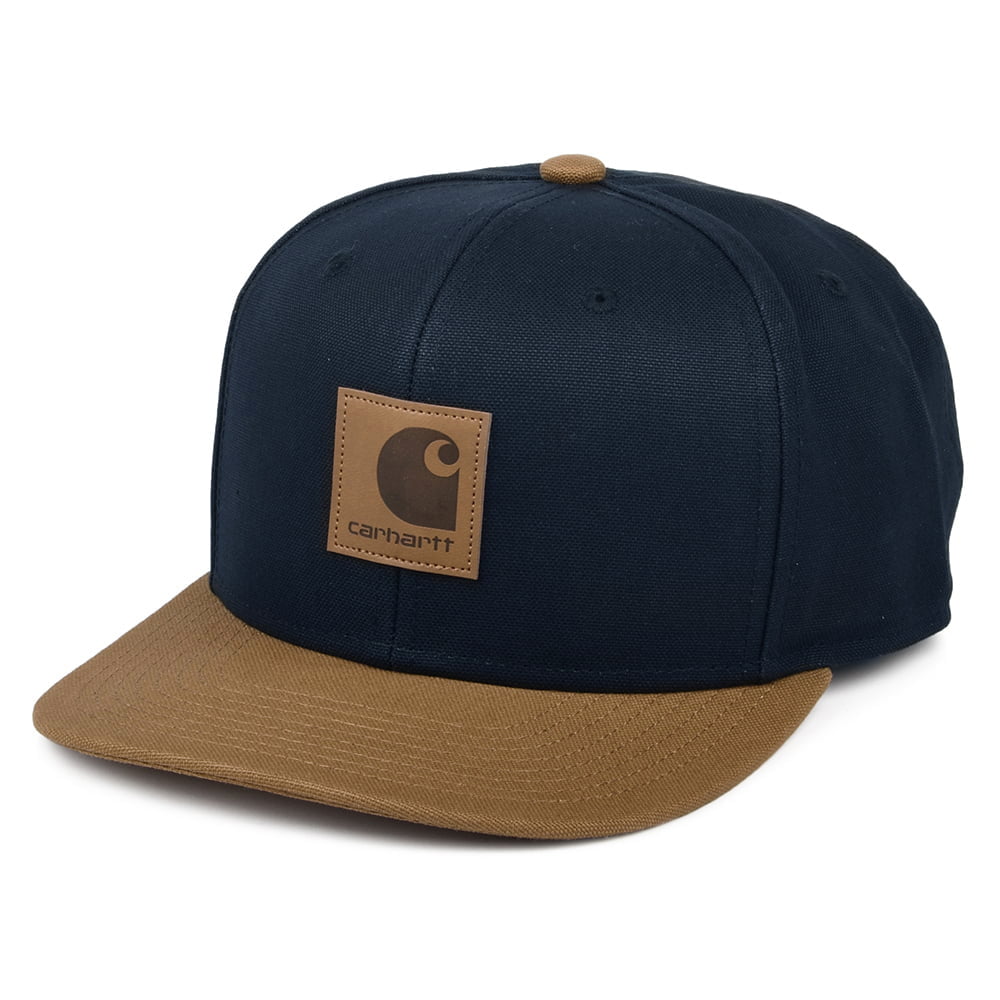 Gorra Snapback Bi-Colored Logo de Carhartt WIP - Azul Marino-Marrón