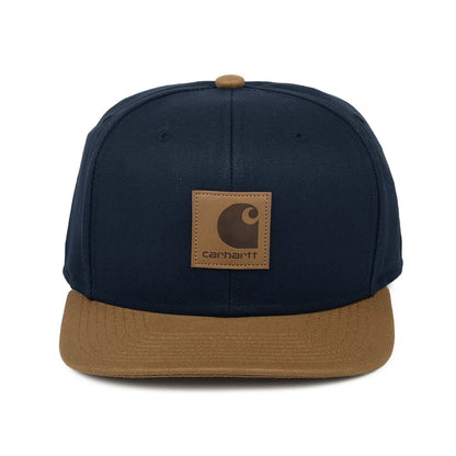 Gorra Snapback Bi-Colored Logo de Carhartt WIP - Azul Marino-Marrón