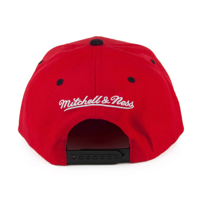 Gorra Snapback Zig Zag Atlanta Hawks de Mitchell & Ness - Rojo-Negro