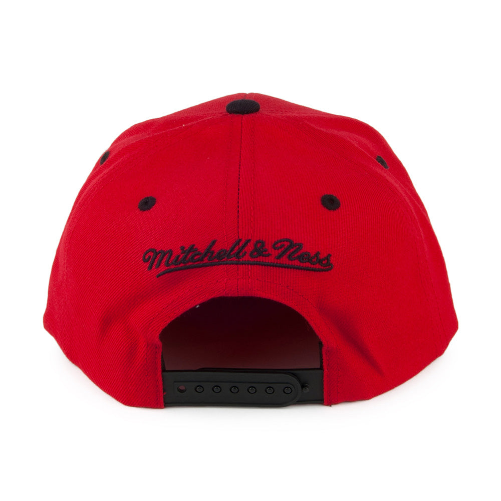 Gorra Snapback Zig Zag Chicago Bulls de Mitchell & Ness - Rojo-Negro