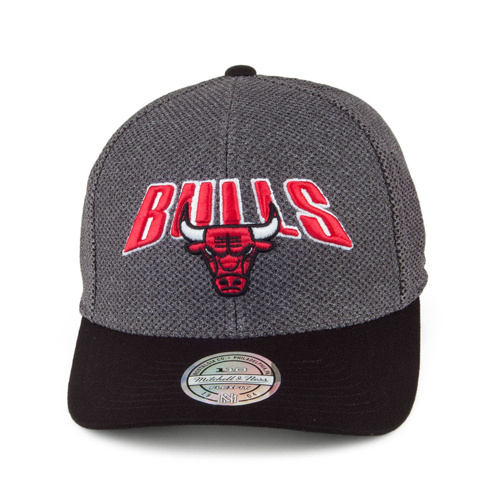 Gorra Snapback Flashback 110 Chicago Bulls de Mitchell & Ness - Gris-Negro