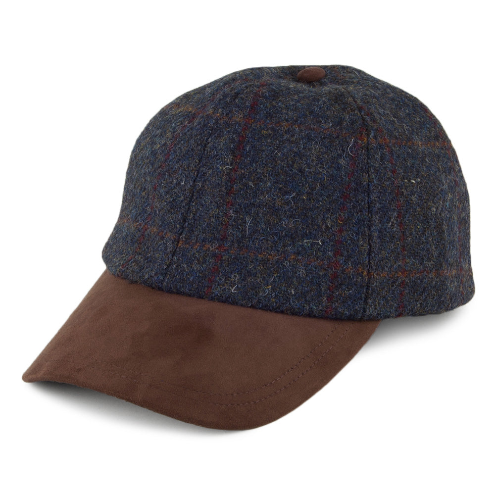 Gorra de béisbol de HARRIS TWEED de Failsworth - Azul-Marrón