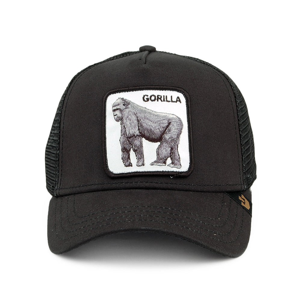 Gorra Trucker Rey de la Jungla de Goorin - Negro