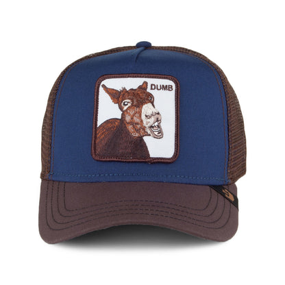 Gorra Trucker Dumbass de Goorin - Azul-Marrón