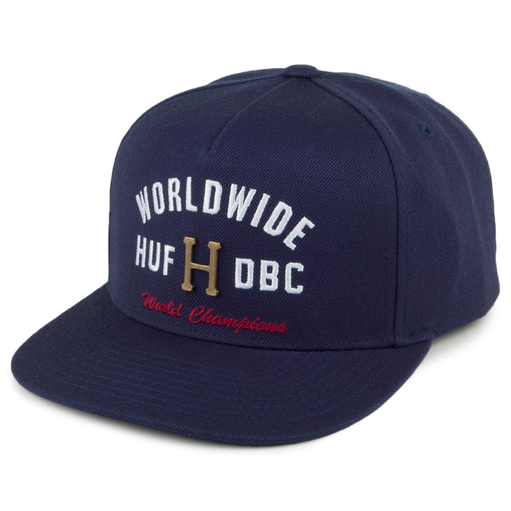 Gorra Metal H de HUF - Azul Marino