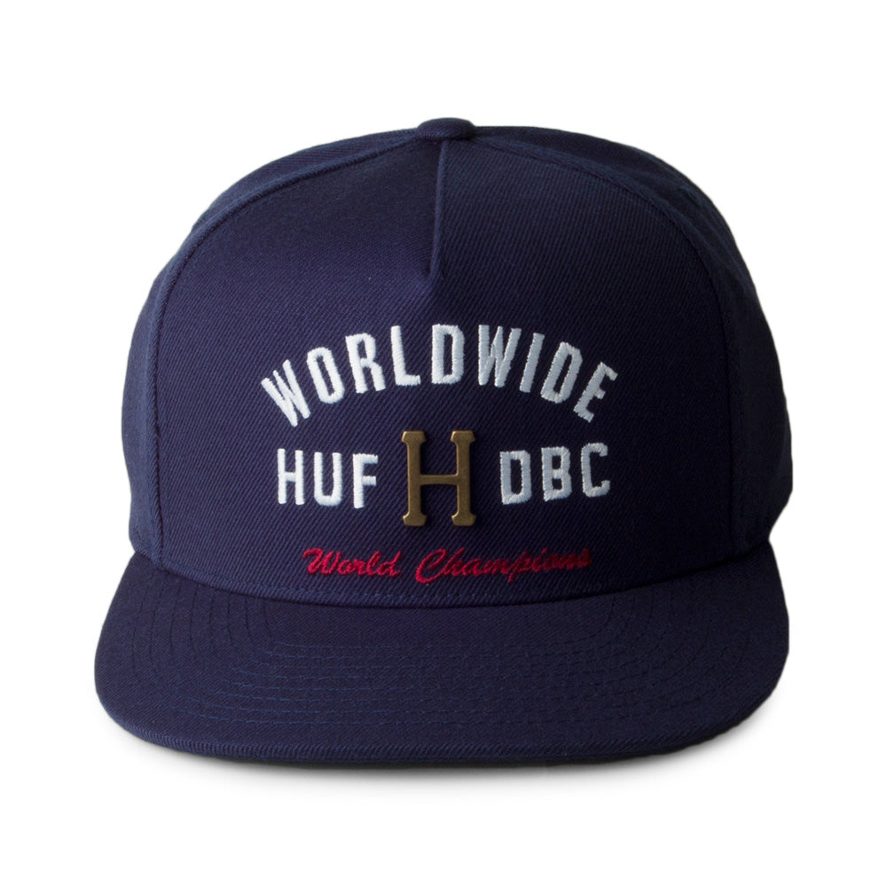 Gorra Metal H de HUF - Azul Marino