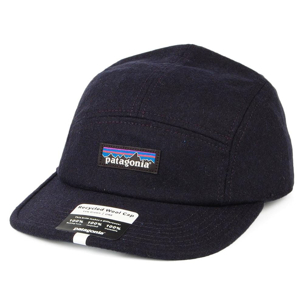 Gorra 5 paneles de lana sostenible de Patagonia- Azul Marino