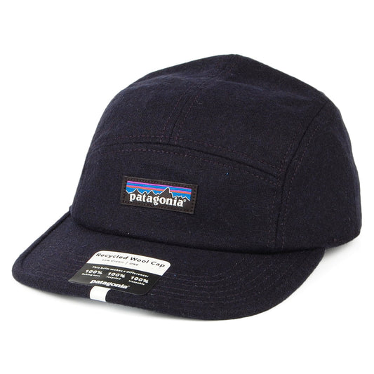 Gorra 5 paneles de lana sostenible de Patagonia- Azul Marino