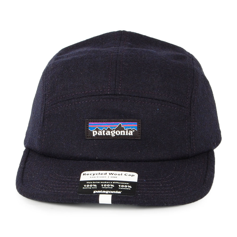 Gorra 5 paneles de lana sostenible de Patagonia- Azul Marino