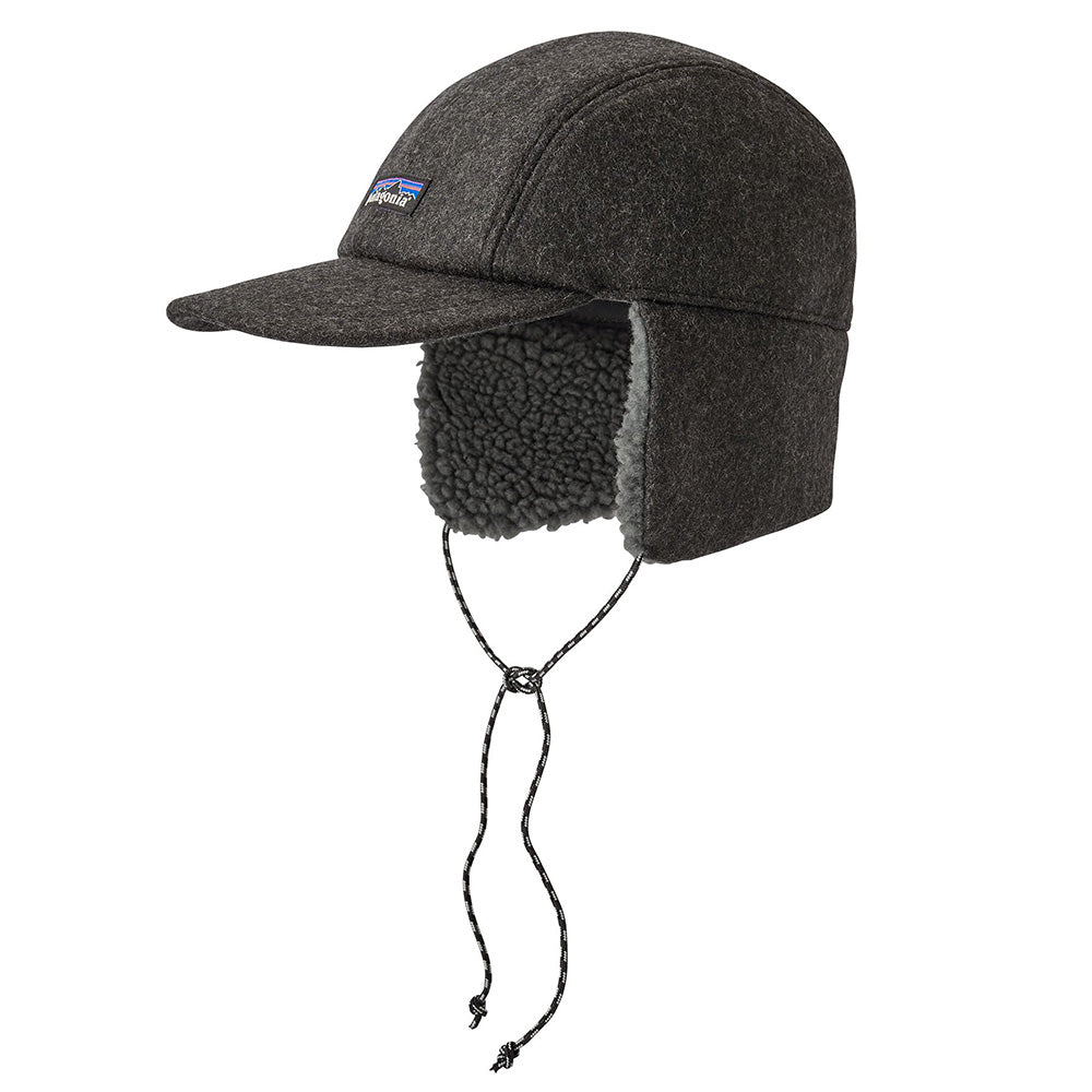 Gorra de béisbol con orejeras de lana reciclada de Patagonia - Gris