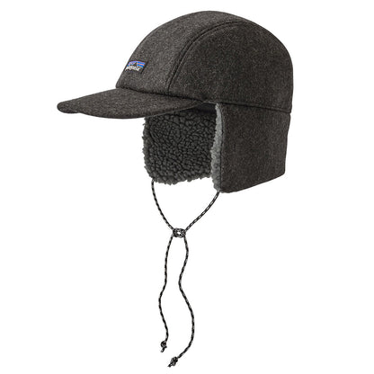 Gorra de béisbol con orejeras de lana reciclada de Patagonia - Gris