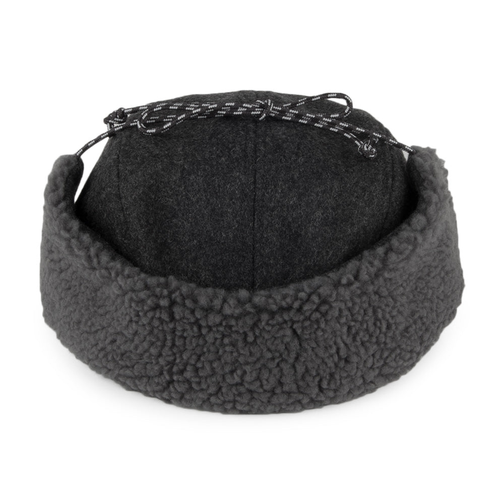 Gorra de béisbol con orejeras de lana reciclada de Patagonia - Gris