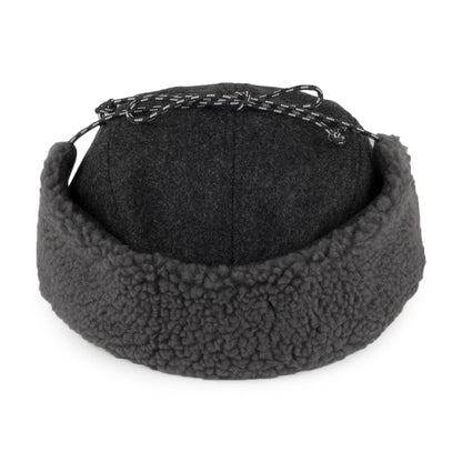Gorra de béisbol con orejeras de lana reciclada de Patagonia - Gris