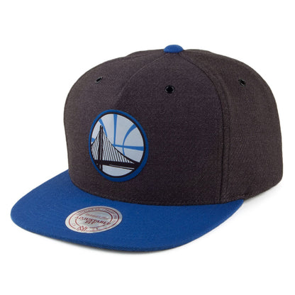 Gorra Snapback Woven Reflective Golden State Warriors de Mitchell & Ness - Antracita-Azul
