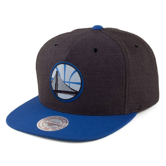 Gorra Snapback Woven Reflective Golden State Warriors de Mitchell & Ness - Antracita-Azul