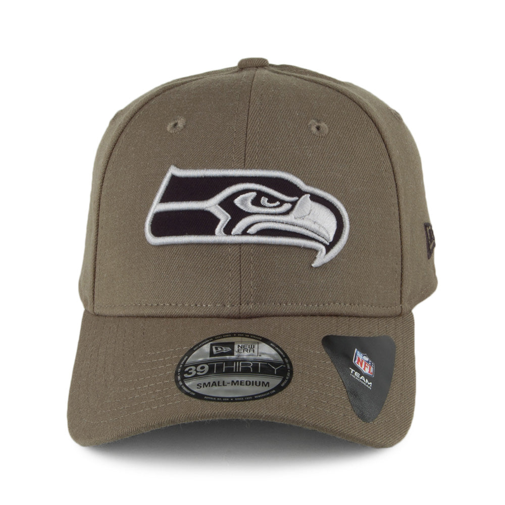 Gorra de béisbol 39THIRTY Heather Essential Seattle Seahawks de New Era - Verde Oliva