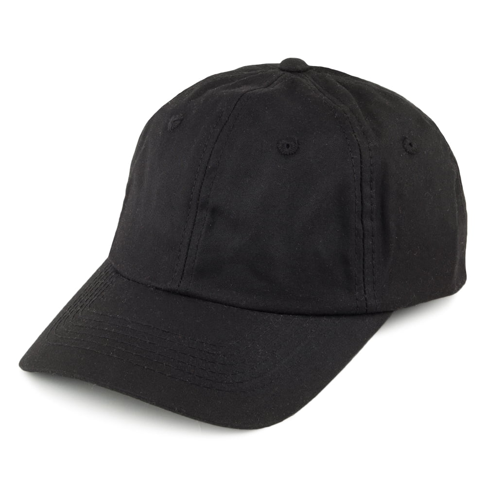 Gorra de béisbol sin estructurar de tela impermeabilizada de Dorfman Pacific - Negro