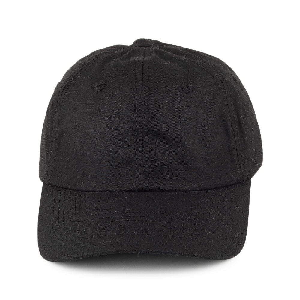 Gorra de béisbol sin estructurar de tela impermeabilizada de Dorfman Pacific - Negro