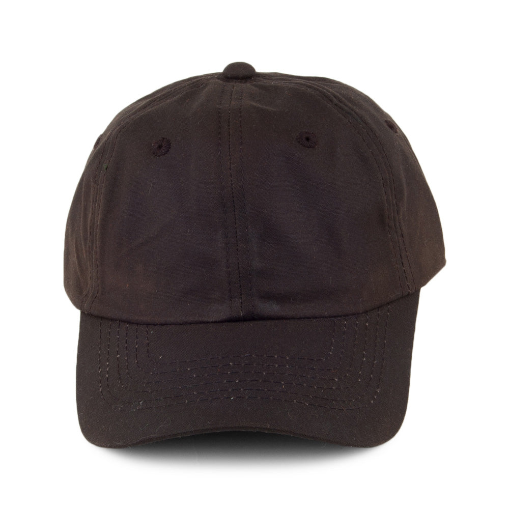 Gorra de béisbol sin estructurar de tela impermeabilizada de Dorfman Pacific - Marrón