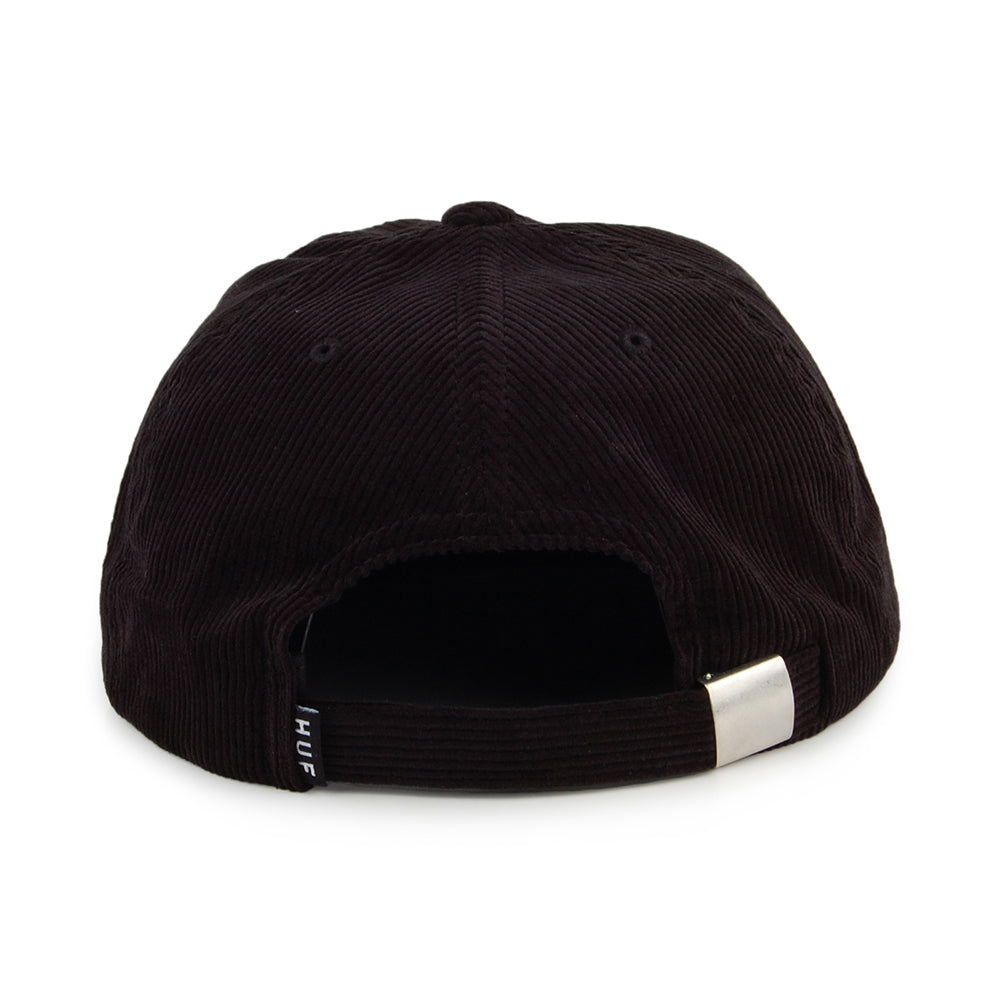 Gorra Strapback Archive de pana de HUF - Negro