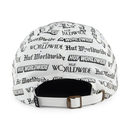 Gorra de béisbol Fake News visera curvada de HUF - Blanco