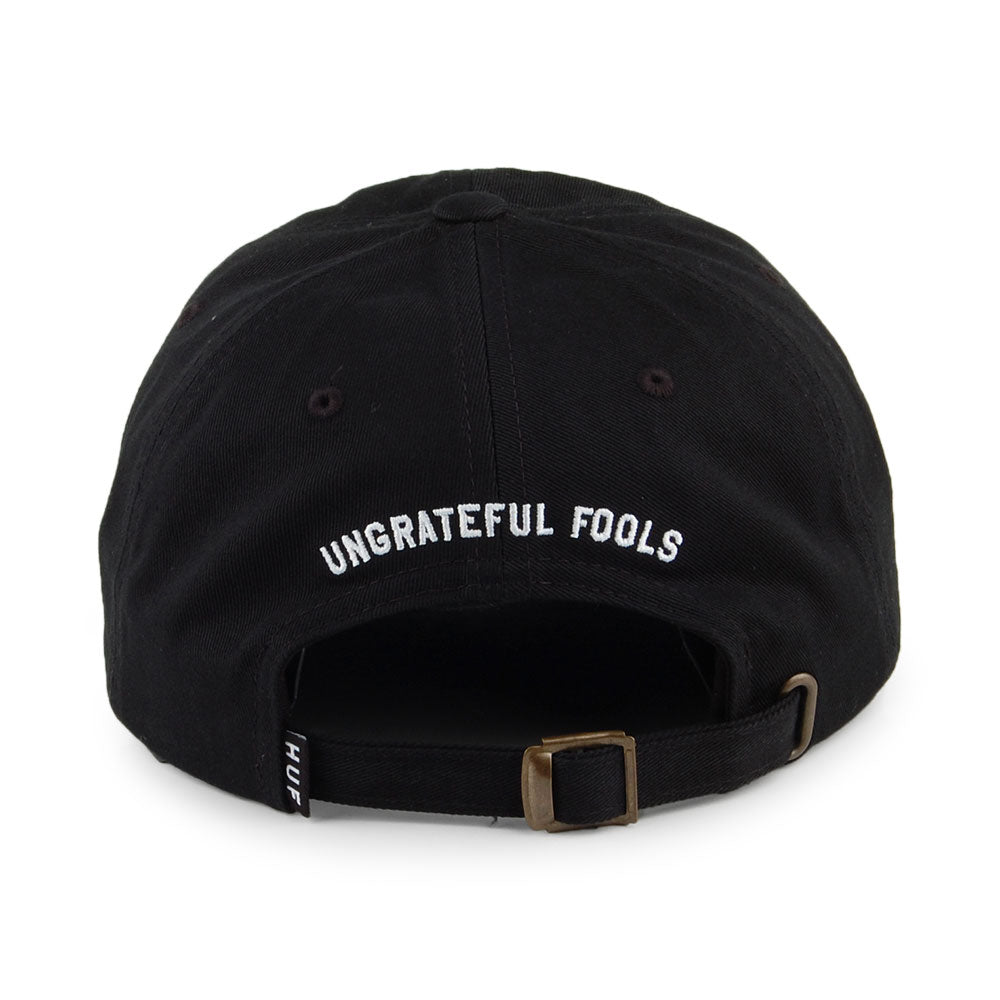 Gorra de béisbol Ungrateful Fools visera curvada de HUF - Negro