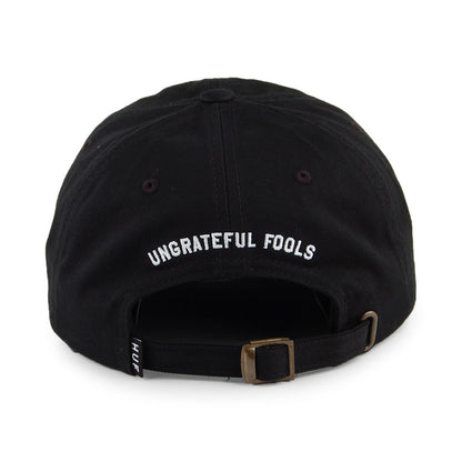 Gorra de béisbol Ungrateful Fools visera curvada de HUF - Negro