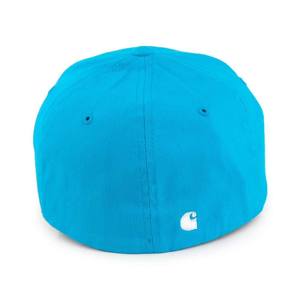 Gorra de béisbol Script Flexfit de Carhartt WIP - Azul Verdoso Oscuro